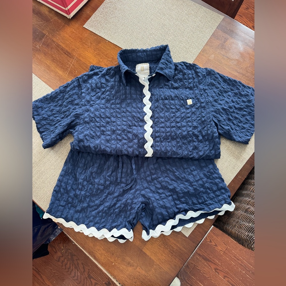 NWT Simply Southern Short sleeve pajamas short set